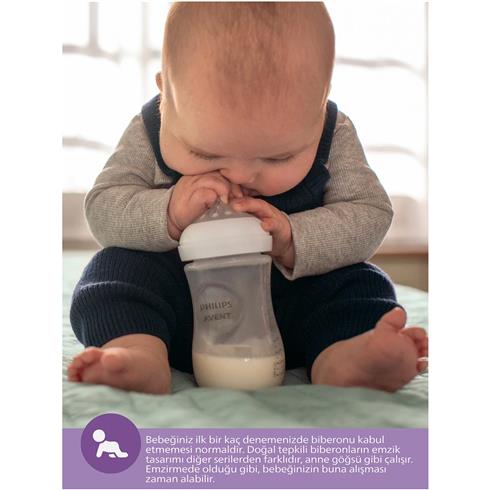 Philips Avent Doğal Tepkili Natural Response PP 2'Li Biberon Seti 260 Ml 1+ Ay