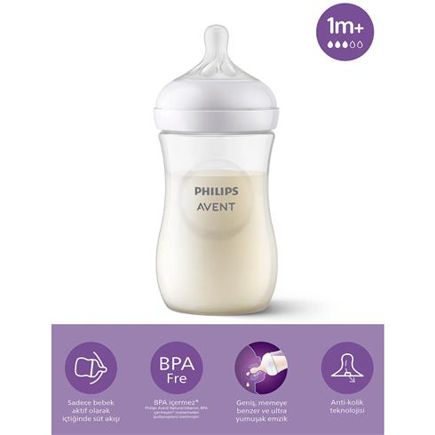 Philips Avent Doğal Tepkili Natural Response PP Biberon 260 Ml 1+ Ay