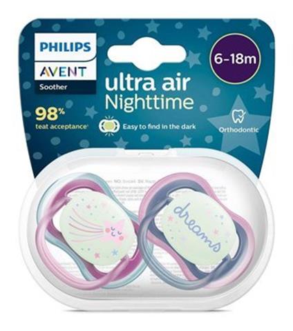 Philips Avent Ultra Air Gece Emzik 6-18 Ay Kız