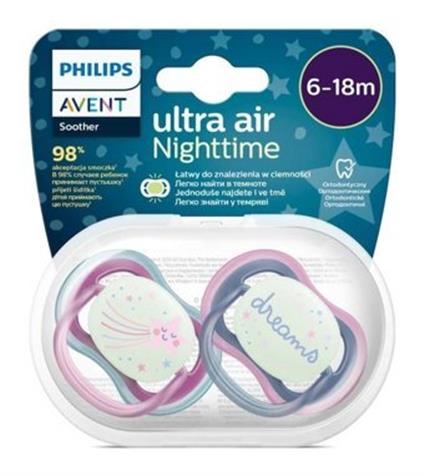 Philips Avent Ultra Air Gece Emzik 6-18 Ay Kız