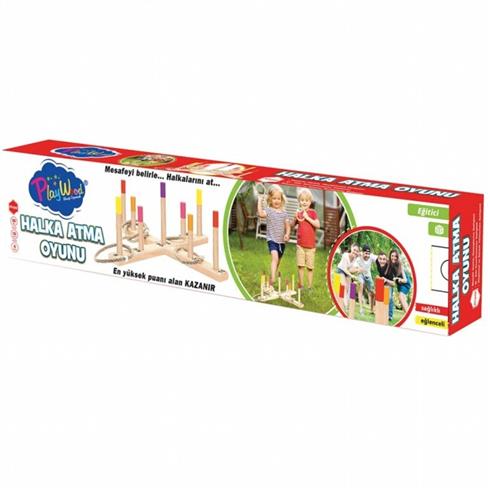 352-Ony Kutuda Ahşap Halka Atma Oyunu