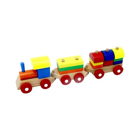 Playwood Eğitici Ahşap Bloklu Bultak Tren 351