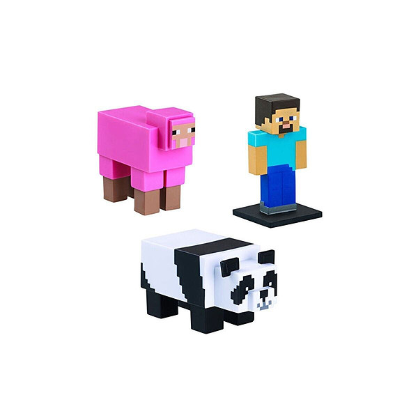 Pmı/MC2220 Minecraft 3D Toppeez 3LÜ Figür Seti Asorti