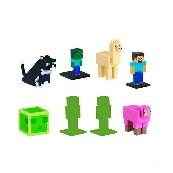 Pmı/MC22270 Minecraft 3D Toppeez 8Lİ Deluxe Figür Seti Seri 2 Asorti