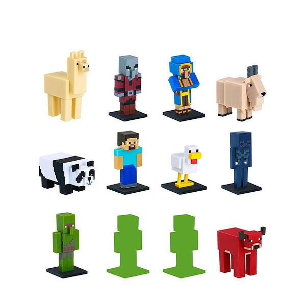 Pmı/MC2280 Minecraft 3D Toppeez 12Lİ Deluxe Figür Seti 2 Asorti