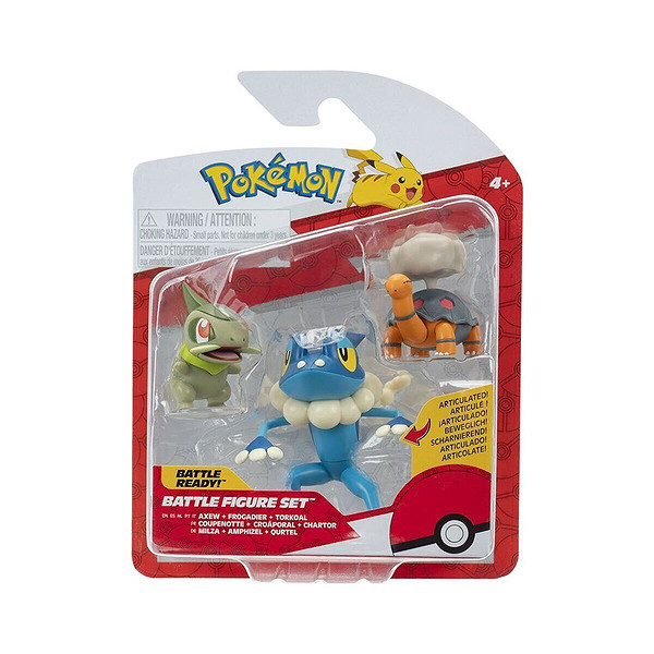 Pok 95155-D Pokemon Battle 3Lü Figür Seti Asorti