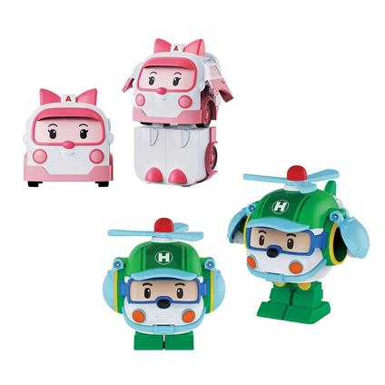 Polı Mrt-674 Robocar Poli Mini Transforming Kasabanın Kurtarma Araçları 4Lü Set