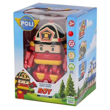 Polı Mrt-686 Sesli Ve Işıklı Robocar Poli Büyük Transforming Robot Roy -Necotoys