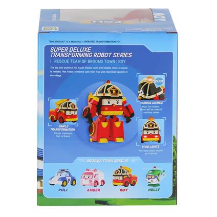 Polı Mrt-686 Sesli Ve Işıklı Robocar Poli Büyük Transforming Robot Roy -Necotoys