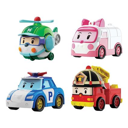 Polı Mrt-760 Robocar Poli Mini Kasabanın Kurtarma Araçları 4Lü Set