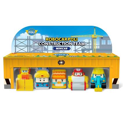 Polı Mrt-761 Robocar Poli Mini İnşaat Araçları 5Li Set