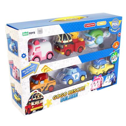 Polı ZR-914 Robocar Poli Gogo Rescue Deluxe 6 Lı Set -