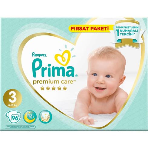 Prima Premium Care Fırsat Paketi 3 Beden 96 Adet