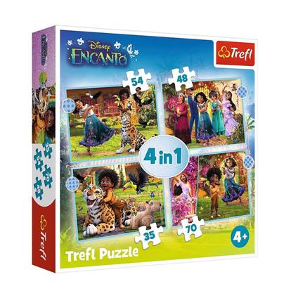 Puzzle-34615 Disney Encanto 4IN1 Puzzle
