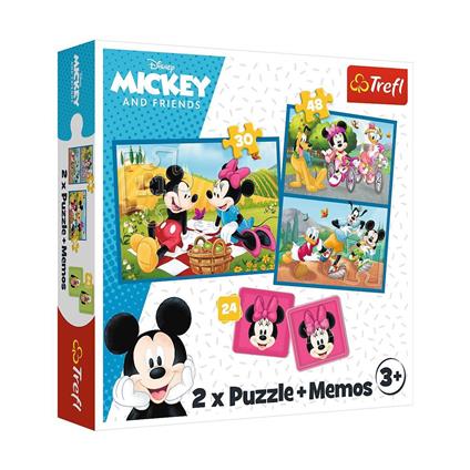 Puzzle-93344 2IN1 Disney Puzzle -Trefl