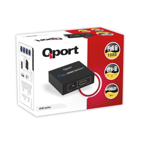 Qport Q-Spl4 Full HD 1 Giriş 4Çıkışlı Hdmı Splıtter (Sinyal Çoğaltıcı)