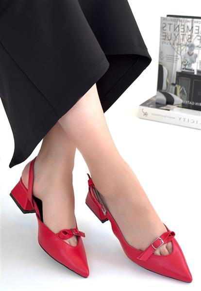 Rewat Kırmızı Cilt Topuklu Ayakkabı
