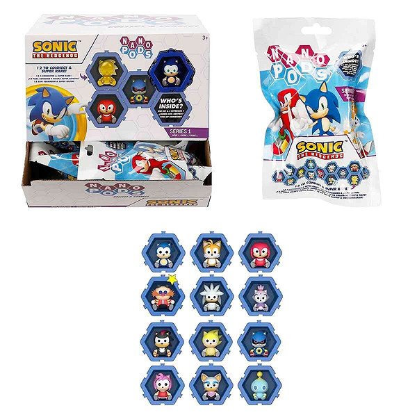 S00402785 -Sun-Wst-Figür Sonıc Nano Pods Sürpriz Paket(Sonıc) 24D.