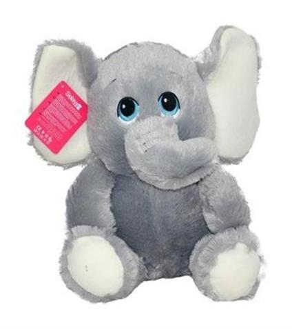 1257G Selay, Oturan Fil Gri 30 Cm