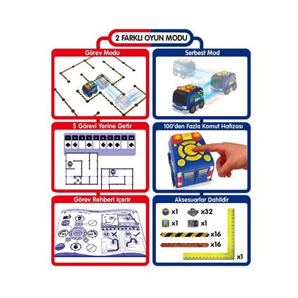 Sıl/81471 Silverlit Tooko Programlanabilen Polis Aracı Oyun Seti