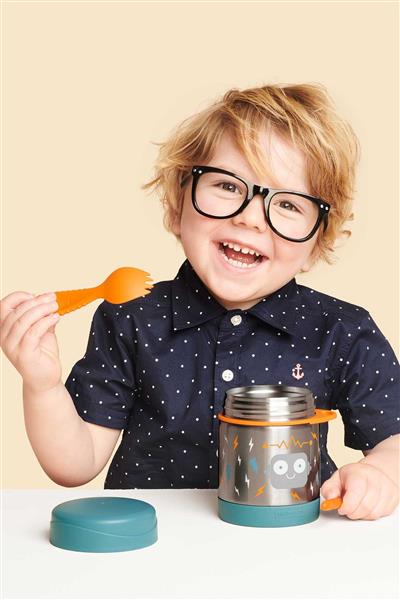 Skip Hop Zoo Paslanmaz Çelik Termos 325 Ml Robot