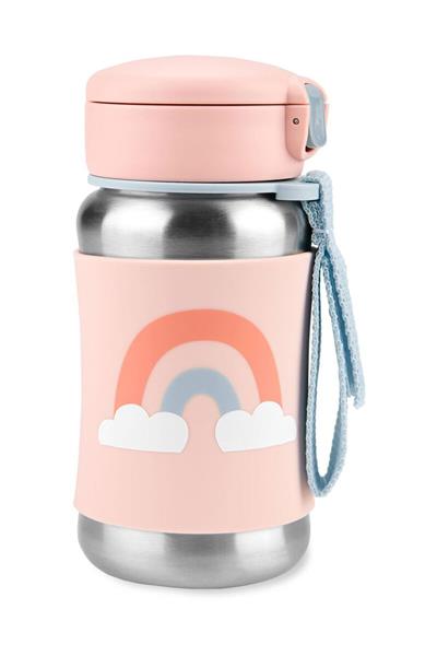 Skip Hop Zoo Pipetli Paslanmaz Çelik Suluk 350 Ml Gökkuşağı