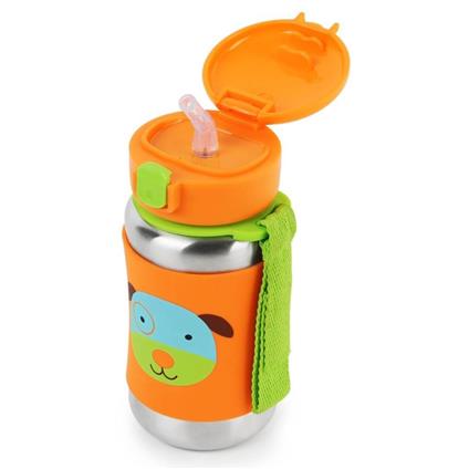 Skip Hop Zoo Pipetli Paslanmaz Çelik Suluk 350 Ml Köpek