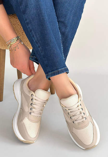 Slar Vizon Cilt Bağcıklı Spor Ayakkabı