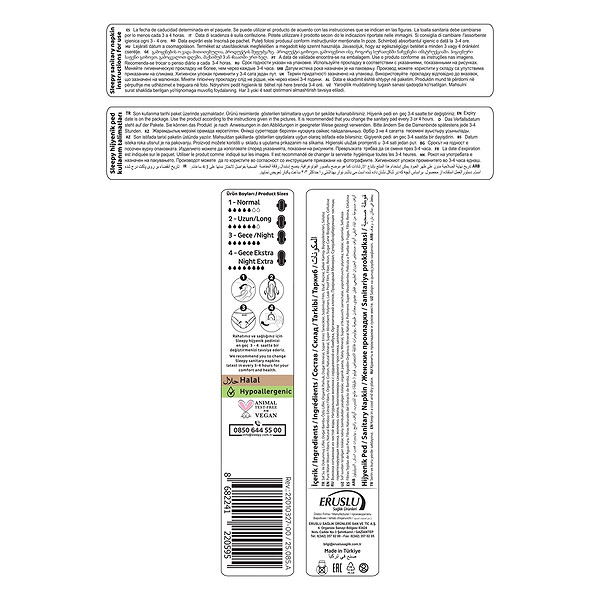 Sleepy Bio Natural Premium Plus Gece Ped 16 Adet