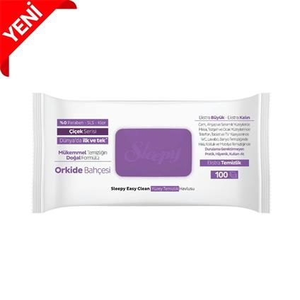Sleepy Yüzey Temizlik Havlusu 100 Adet Orkide