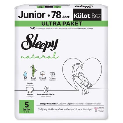 Sleepy Natural Külot Bez Ultra Paket 5 Beden 11-18 Kg 78 Adet