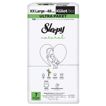 Sleepy Natural Külot Bez Ultra Paket 7 Beden 20-30 Kg 48 Adet