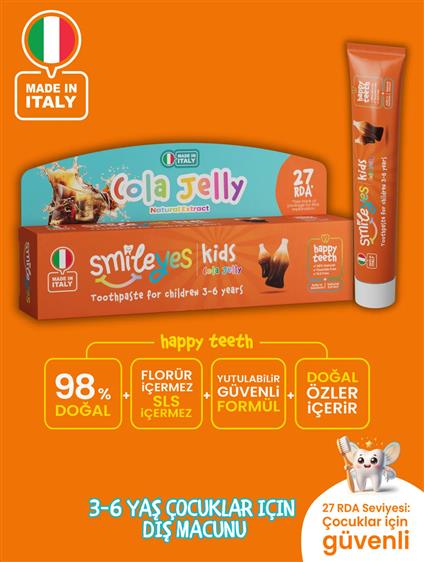 Smileyes Kids Diş Macunu 3-6 Yaş 50 Ml Cola Jelly