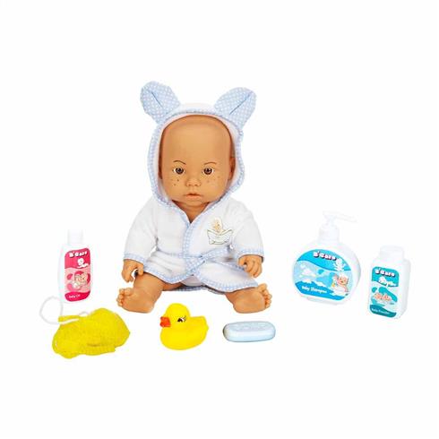 Sunman Bebelou Banyo Zamanı Bebek Seti 35 Cm