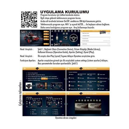 Syr-666-764WA Kumandalı Şarjlı Kameralı Off Road Araba -Vardem Oyuncak
