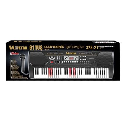 Tfl-328-21 Vlektro Kutulu 61 Tuş Büyük Lcd Ekranlı Elektronik Büyük Org