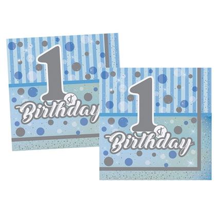 Thb5121 First Bithday Erkek, 16 Adet Peçete, 33X33cm  /Bmp1310thb5121
