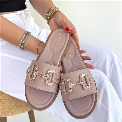 Toha Pudra Cilt Tokalı Terlik