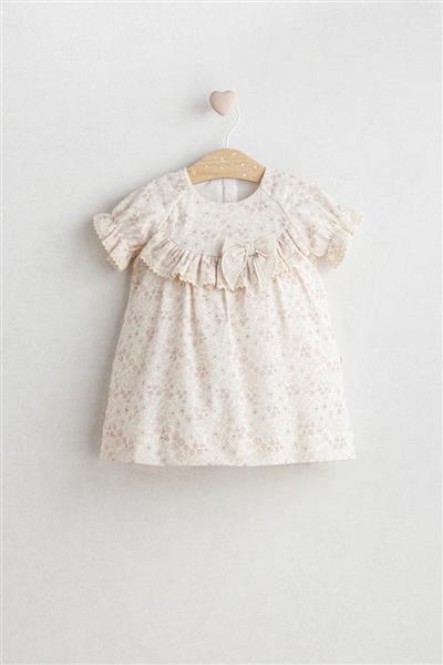 Tongs Baby Flowery Elbise 5502 Bej