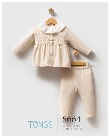 Tongs Baby Lace Dream 3'Lü Takım 5664 Ekru