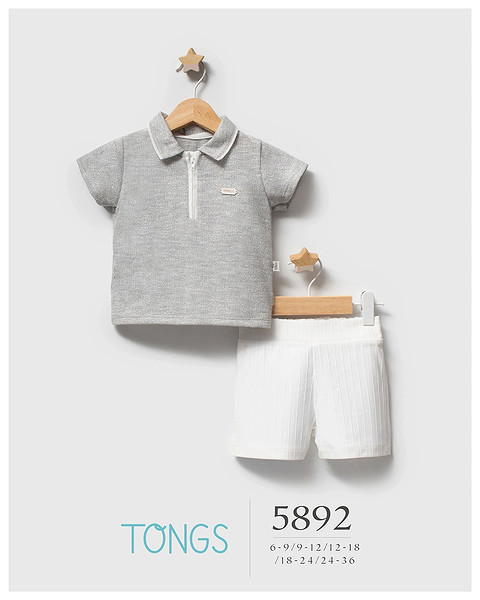 Tongs Change İkili Takım 5892 Gri