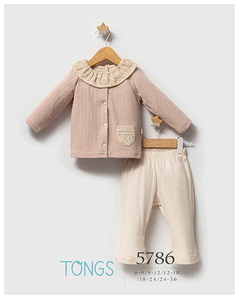 Tongs Pastoral Üçlü Takım 5786 Pudra