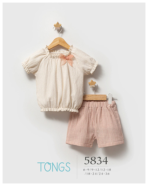 Tongs Penolope İkili Takım 5834 Pembe