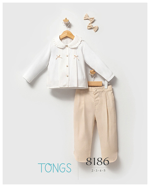 Tongs Üçlü Takım 8186 Bej