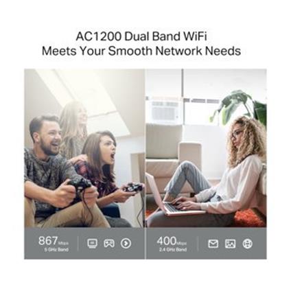 TP-Lınk Archer C64 AC1200 2.4/5Ghz 1200Mbps MU-Mımo İÇ Ortam Kablosuz Wıfı Router