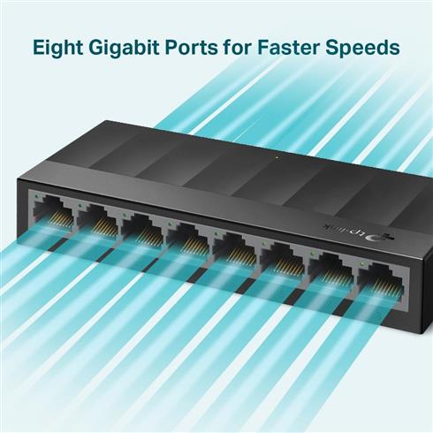 TP-Lınk LS1008G 8 Port 10/100/1000 Gıgabıt Plastik Kasa Swıtch