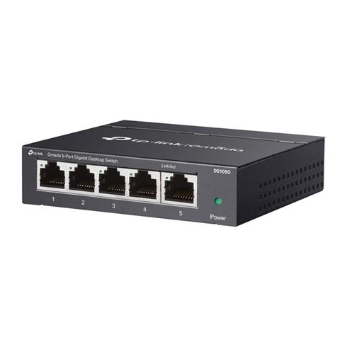 TP-Lınk Omada DS105G 5 Port Gıgabıt Yönetilemez Metal Kasa Swıtch
