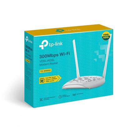 TP-Lınk TD-W9950 300Mbps 4 Port Vdsl2/Adsl Wıfı Modem Router