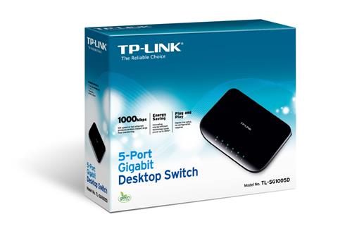TP-Lınk TL-SG1005D 5 Port Gıgabıt Plastik Kasa Swıtch