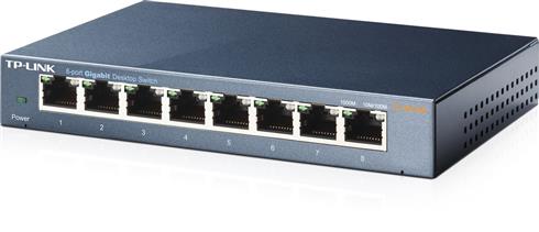 TP-Lınk TL-SG108 8 Port Gıgabıt Masaüstü Metal Kasa Swıtch